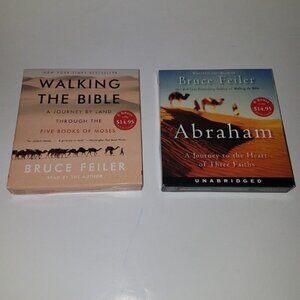 Bruce Feiler Audiobook Lot Abraham Walking the Bible CDs Books